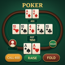 StoneVegas - Poker Table Game - Strategic Casino Card Game